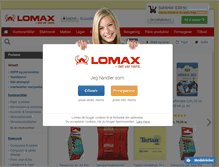 Tablet Screenshot of lomax.dk